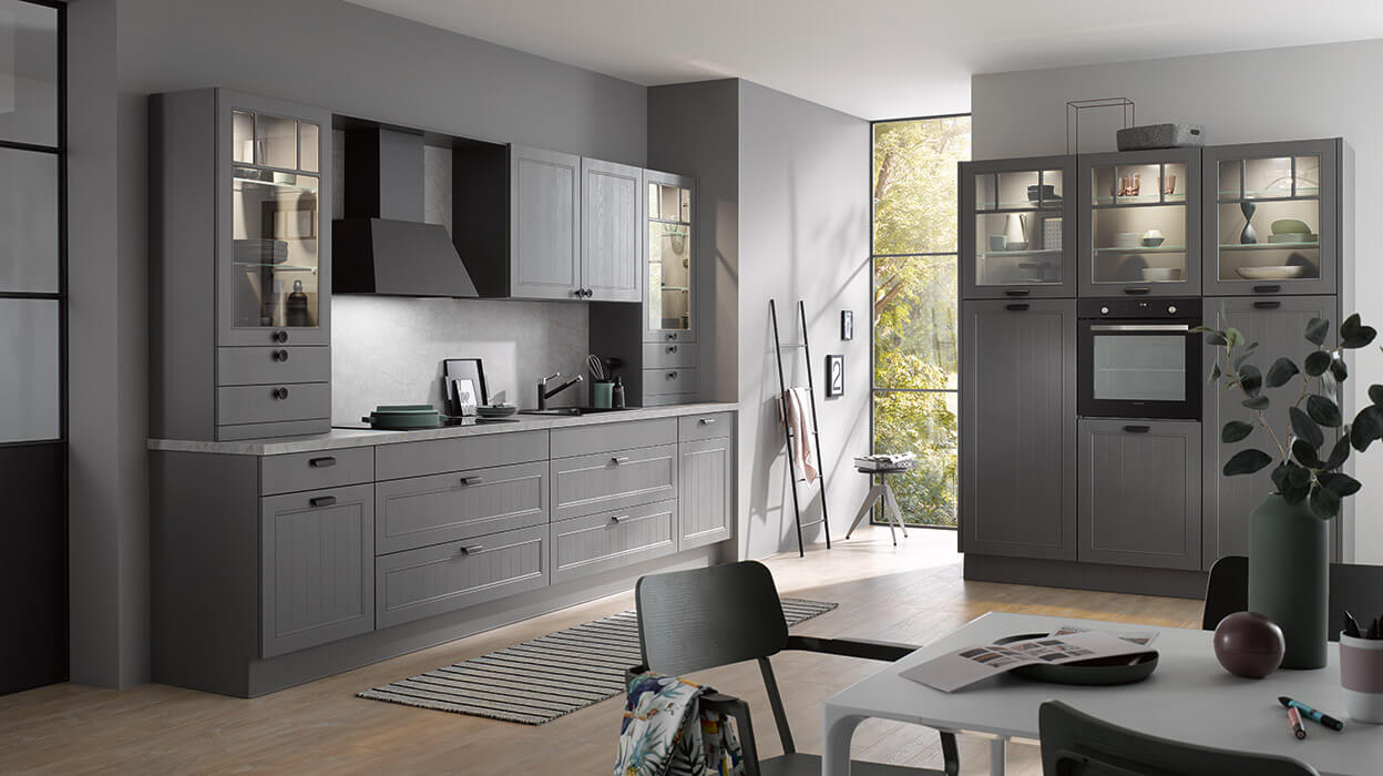 nobilia kitchen landhaus grau grey