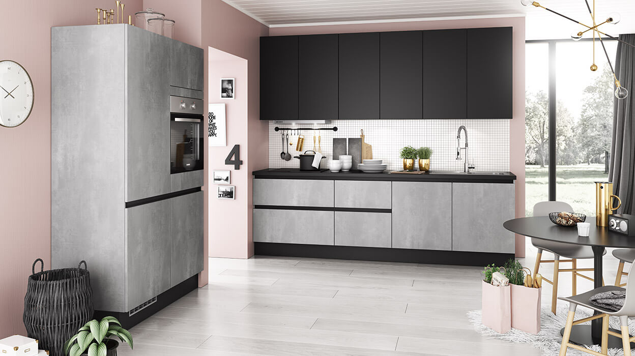 nobilia kitchen grau grey modern